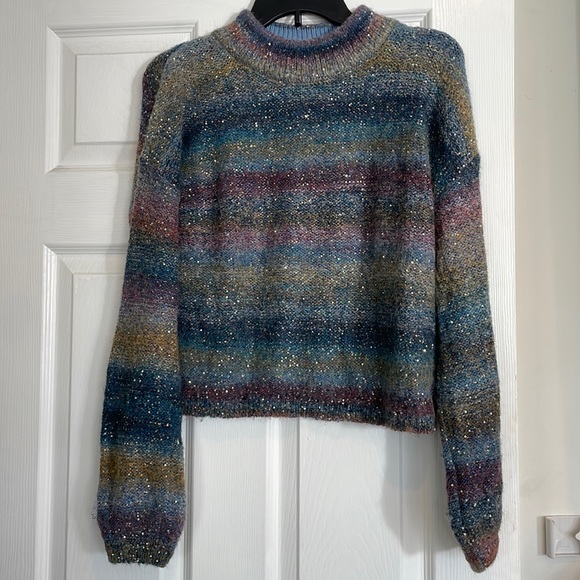 Banana Republic sequin ombre cropped sweater - Picture 3 of 5